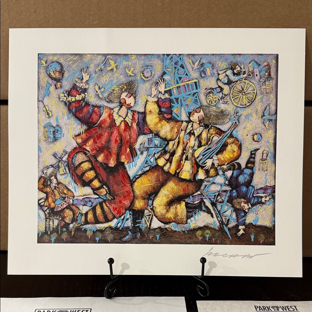 MICHAEL KACHAN FINE ART EIFFEL SONG  9X10 SERIOLITHOGRAPH AUTHENTICITY CERT